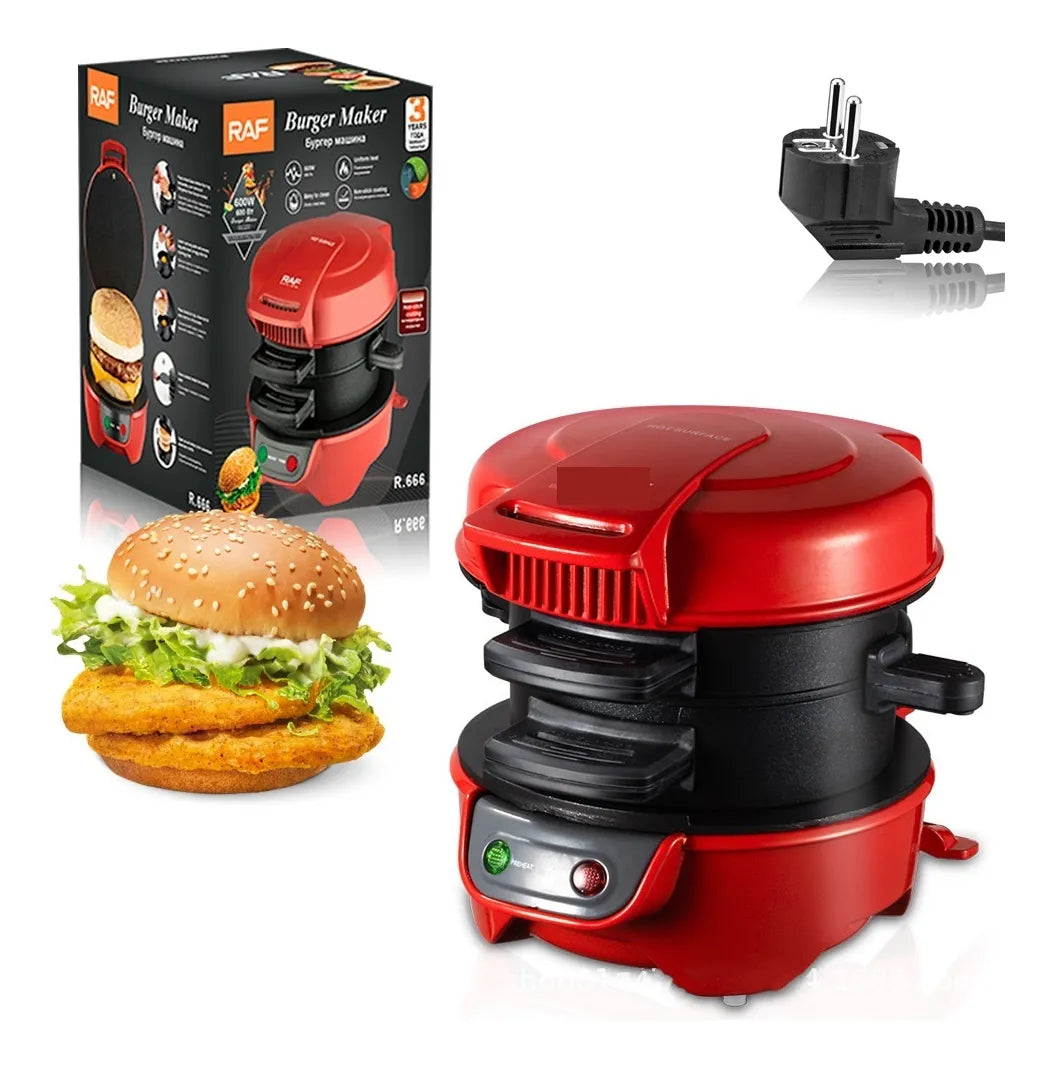 600w Máquina Para Hacer Sándwiches De Hamburguesas