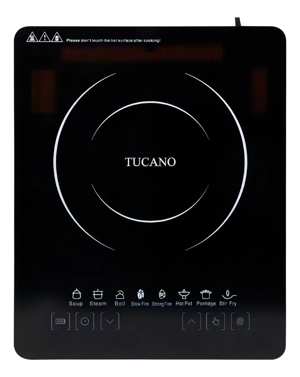 Anafe eléctrico - Tucano TC-2200 color negro - 1 hornalla