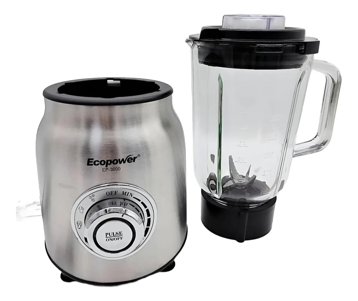 Licuadora Ecopower Ep-3000 1.5l Jarra De Vidrio
